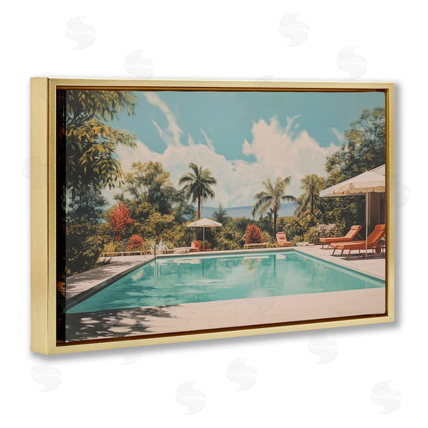Stupell Industries Arlington Prints | Tropical Villa Swimming Pool