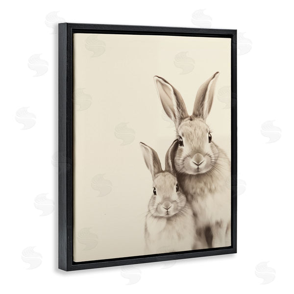 Stupell Industries Arlington Prints | Two Bunnies Sketch Portrait
