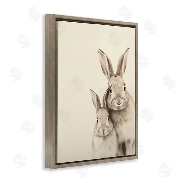 Stupell Industries Arlington Prints | Two Bunnies Sketch Portrait
