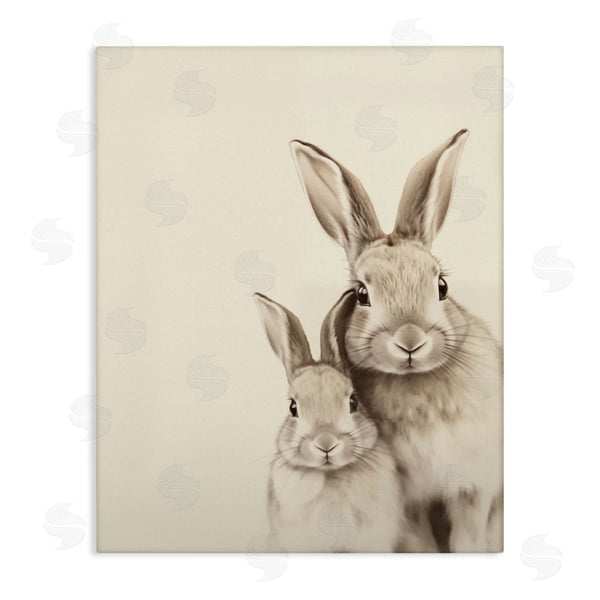 stupell industries Arlington Prints | Two Bunnies Sketch Portrait