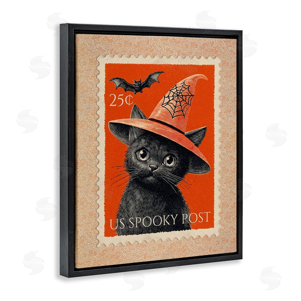 Stupell Industries Arlington Prints | Vintage Black Cat Stamp Wall Art