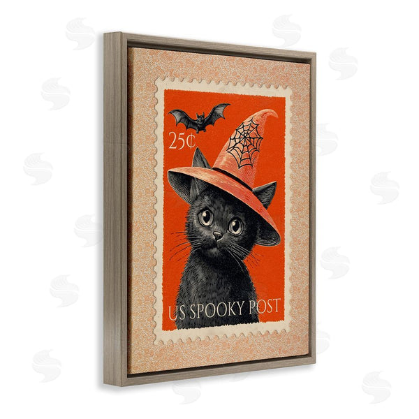 Stupell Industries Arlington Prints | Vintage Black Cat Stamp Wall Art