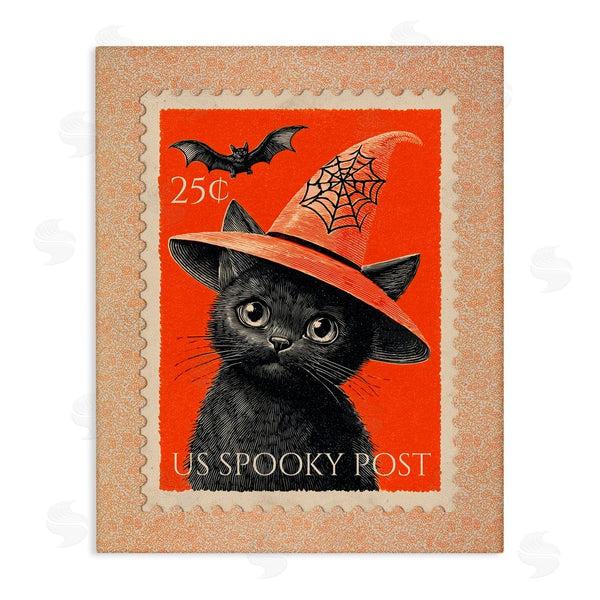 Stupell Industries Arlington Prints | Vintage Black Cat Stamp Wall Art