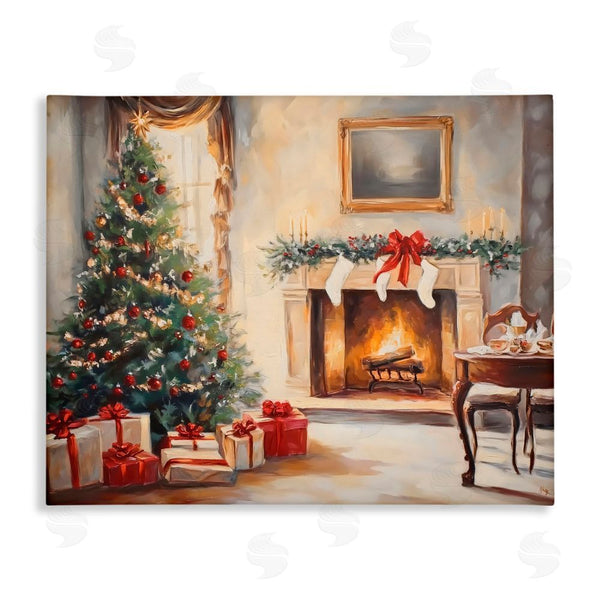 stupell industries Arlington Prints | Vintage Christmas Tree Hearth Wall Art