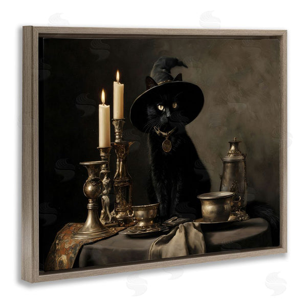 Stupell Industries Arlington Prints | Vintage Witchy Black Cat Wall Art