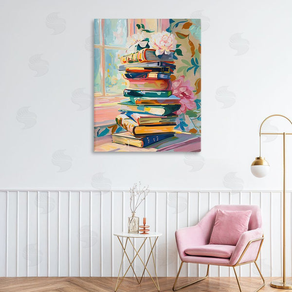 Stupell Industries Arlington Prints | Vivid Bookstack By Window