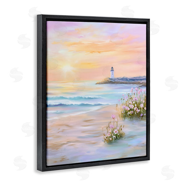 Stupell Industries Arlington Prints | Warm Sunrise With Distant Lighthouse Wall Art