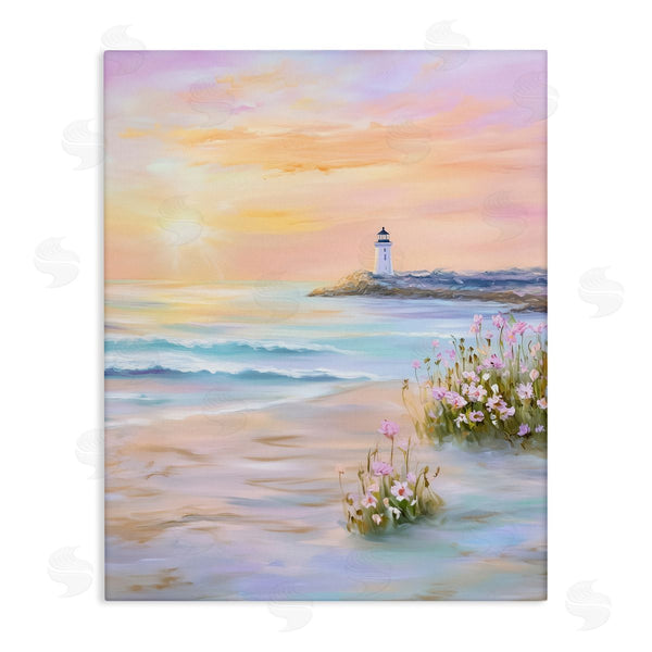 stupell industries Arlington Prints | Warm Sunrise with Distant Lighthouse Wall Art