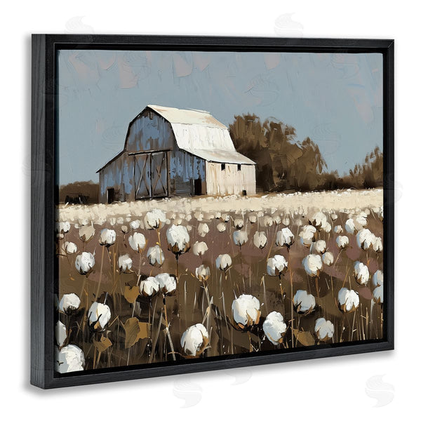 Stupell Industries Arlington Prints | White Barn In Cotton Field