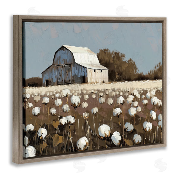 Stupell Industries Arlington Prints | White Barn In Cotton Field