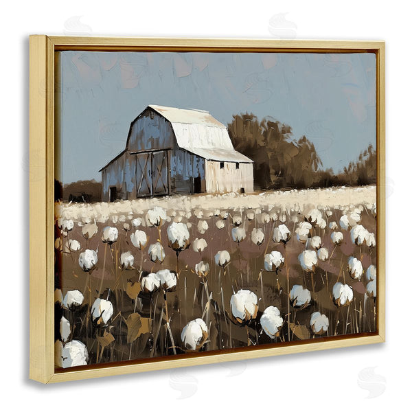 Stupell Industries Arlington Prints | White Barn In Cotton Field