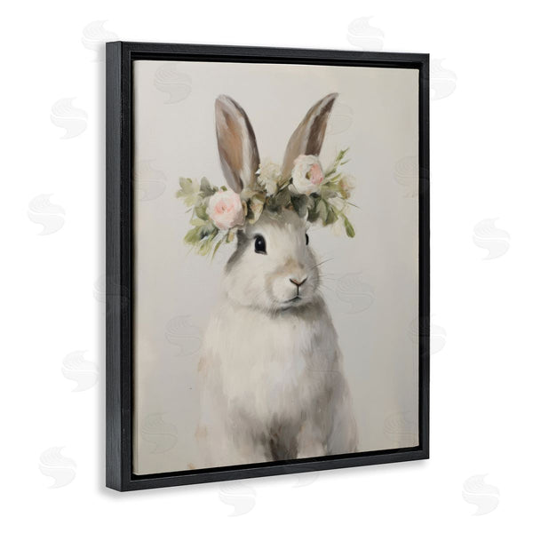 Stupell Industries Arlington Prints | White Bunny Floral Crown