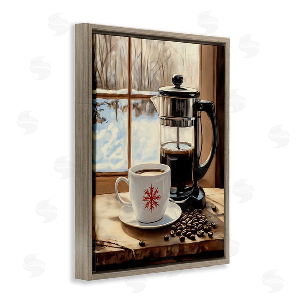 Stupell Industries Arlington Prints | Winter French Press Coffee Wall Art