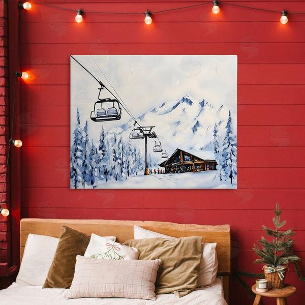 Stupell Industries Arlington Prints | Winter Ski Lift Cabin Wall Art