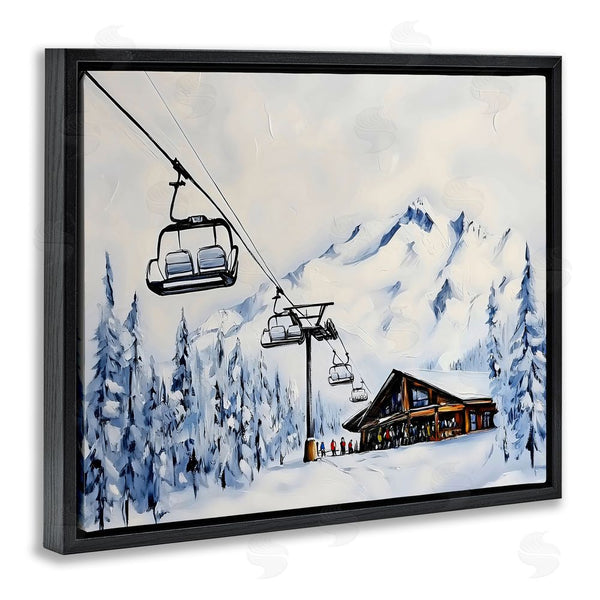 Stupell Industries Arlington Prints | Winter Ski Lift Cabin Wall Art