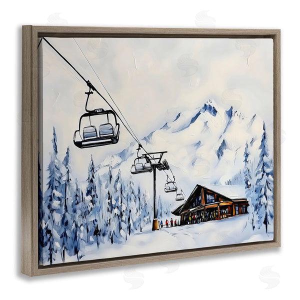 Stupell Industries Arlington Prints | Winter Ski Lift Cabin Wall Art