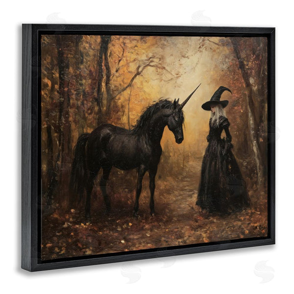 Stupell Industries Arlington Prints | Witch & Black Unicorn Wall Art