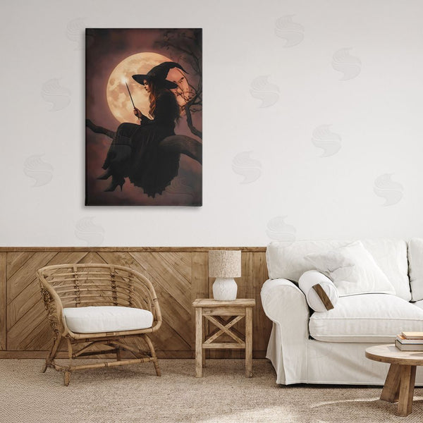 Stupell Industries Arlington Prints | Witch Casting Spell In Moonlight Wall Art