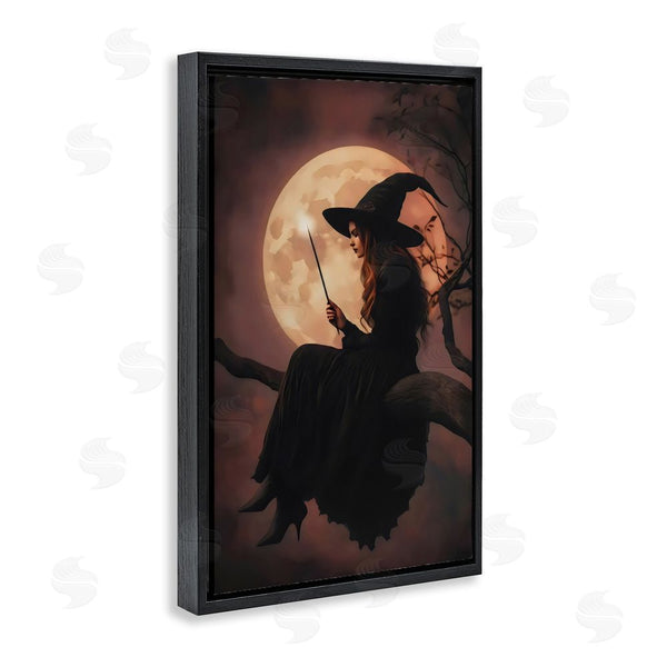 Stupell Industries Arlington Prints | Witch Casting Spell In Moonlight Wall Art