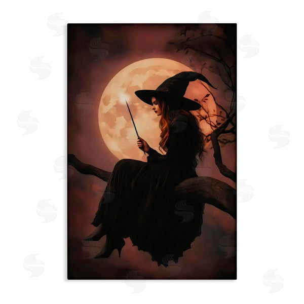 stupell industries Arlington Prints | Witch Casting Spell in Moonlight Wall Art