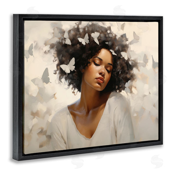 Stupell Industries Arlington Prints | Woman With White Butterflies