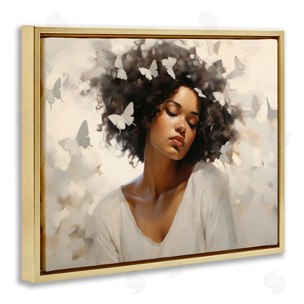 Stupell Industries Arlington Prints | Woman With White Butterflies