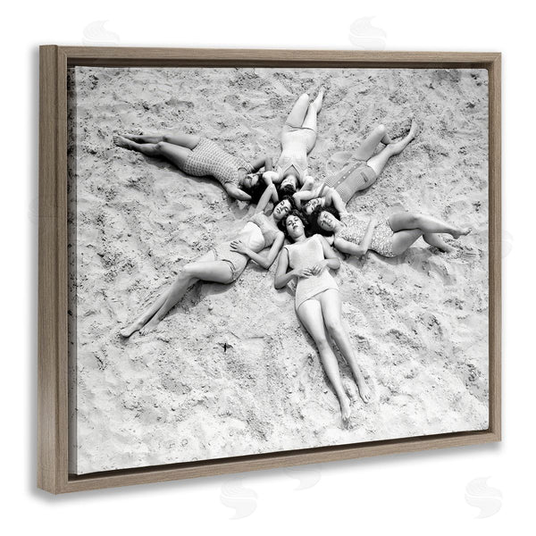 Stupell Industries Arlington Prints | Women On Beach In Star Shape