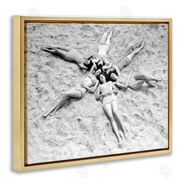 Stupell Industries Arlington Prints | Women On Beach In Star Shape