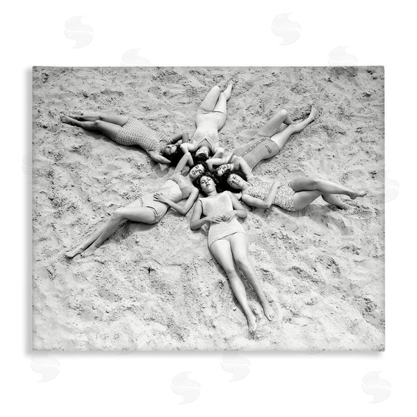 stupell industries Arlington Prints | Women on Beach in Star Shape