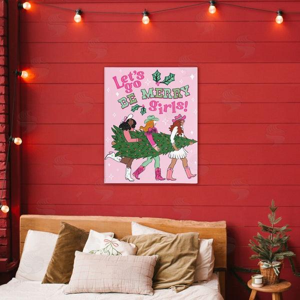 Stupell Industries Arrolynn Weiderhold | Be Merry Christmas Cowgirls