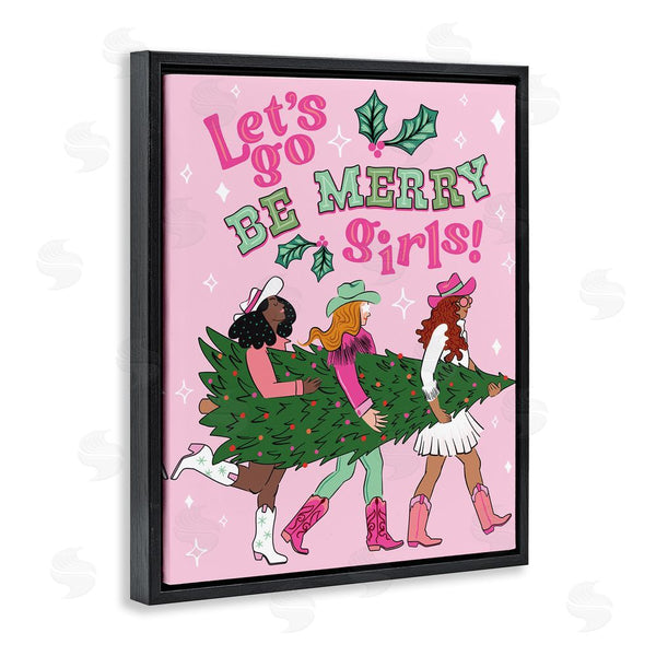 Stupell Industries Arrolynn Weiderhold | Be Merry Christmas Cowgirls