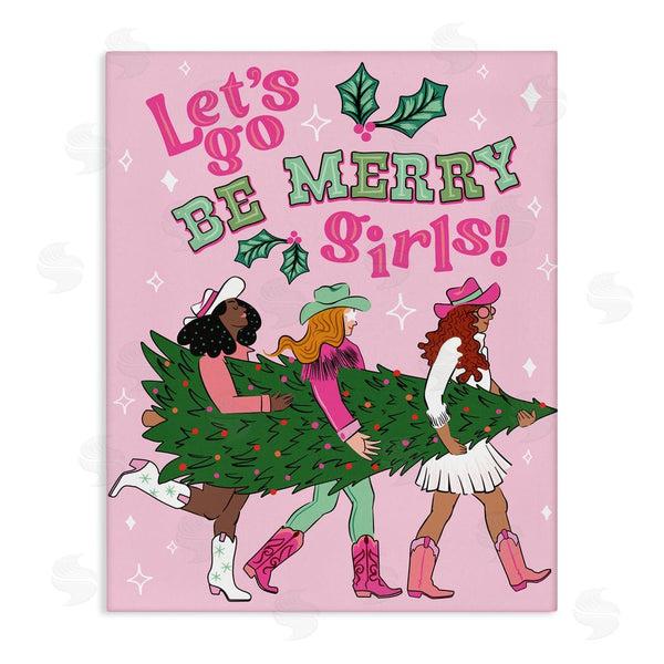 stupell industries Arrolynn Weiderhold | Be Merry Christmas Cowgirls