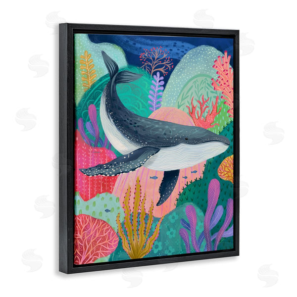 Stupell Industries Arrolynn Weiderhold | Bright Whale & Sea Coral