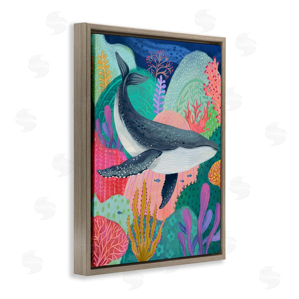Stupell Industries Arrolynn Weiderhold | Bright Whale & Sea Coral
