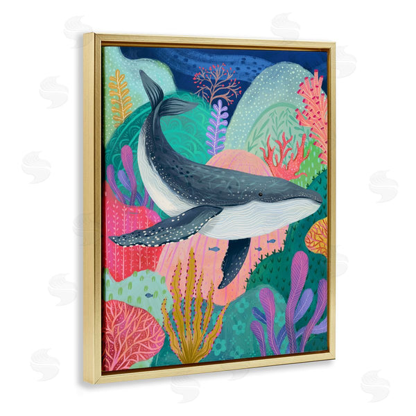 Stupell Industries Arrolynn Weiderhold | Bright Whale & Sea Coral