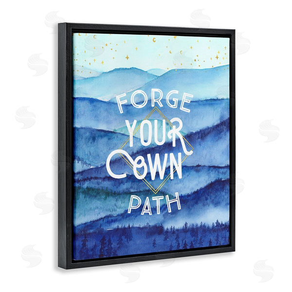 Stupell Industries Arrolynn Weiderhold | Forge Your Own Path Layered Mountain Peaks Wall Art