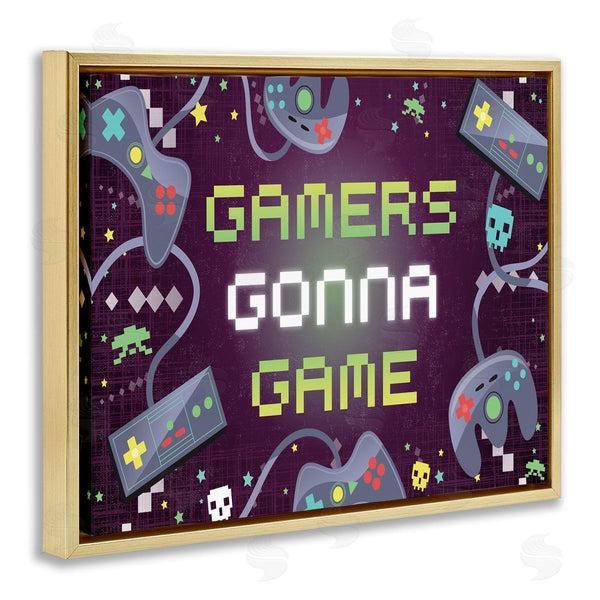 Stupell Industries Arrolynn Weiderhold | Gamers Gonna Game Controllers