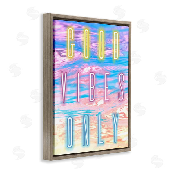 Stupell Industries Arrolynn Weiderhold | Good Vibes Only Neon Sky