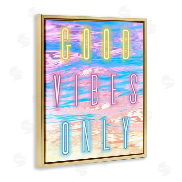 Stupell Industries Arrolynn Weiderhold | Good Vibes Only Neon Sky
