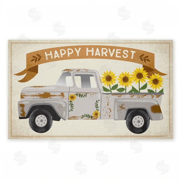 stupell industries Arrolynn Weiderhold | Happy Harvest Fall Truck Non-Woven Door Mat