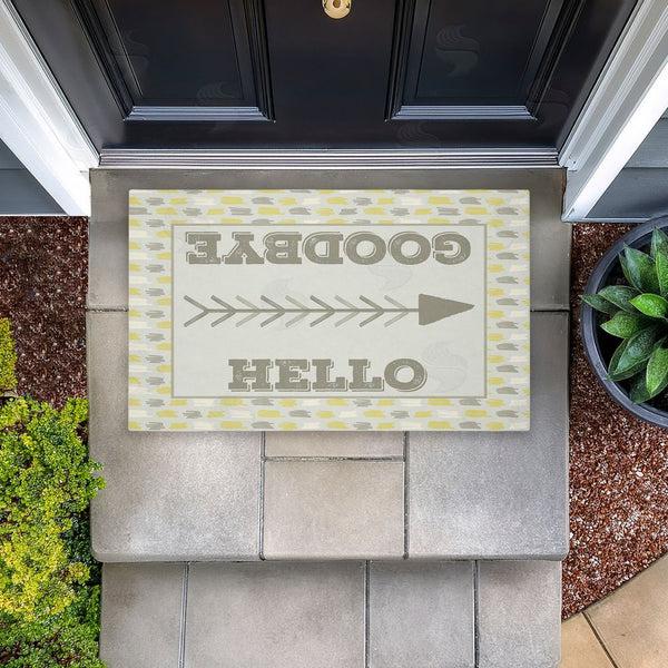 Stupell Industries Arrolynn Weiderhold | Hello & Goodbye With Arrow Non-Woven Door Mat
