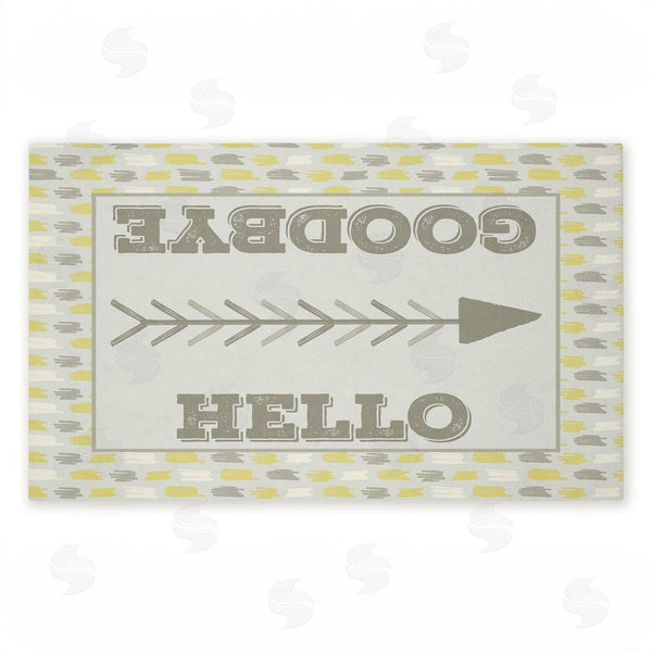 stupell industries Arrolynn Weiderhold | Hello & Goodbye with Arrow Non-Woven Door Mat