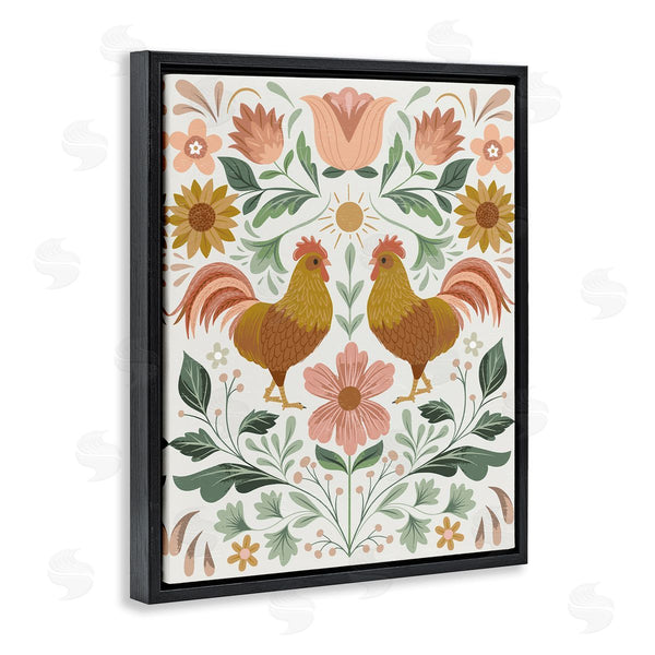 Stupell Industries Arrolynn Weiderhold | Hen & Florals Pattern Wall Art