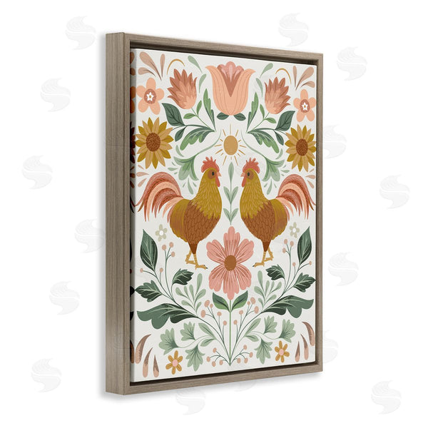 Stupell Industries Arrolynn Weiderhold | Hen & Florals Pattern Wall Art