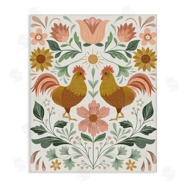 stupell industries Arrolynn Weiderhold | Hen & Florals Pattern Wall Art