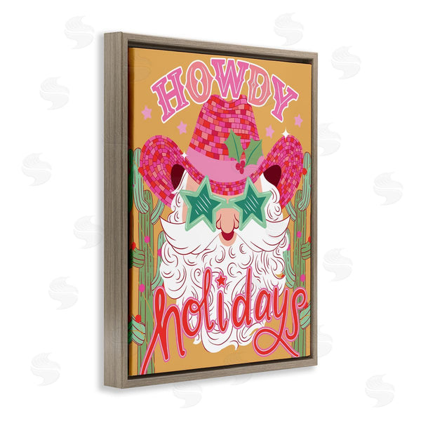 Stupell Industries Arrolynn Weiderhold | Howdy Holidays Cowboy Santa