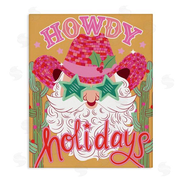 stupell industries Arrolynn Weiderhold | Howdy Holidays Cowboy Santa