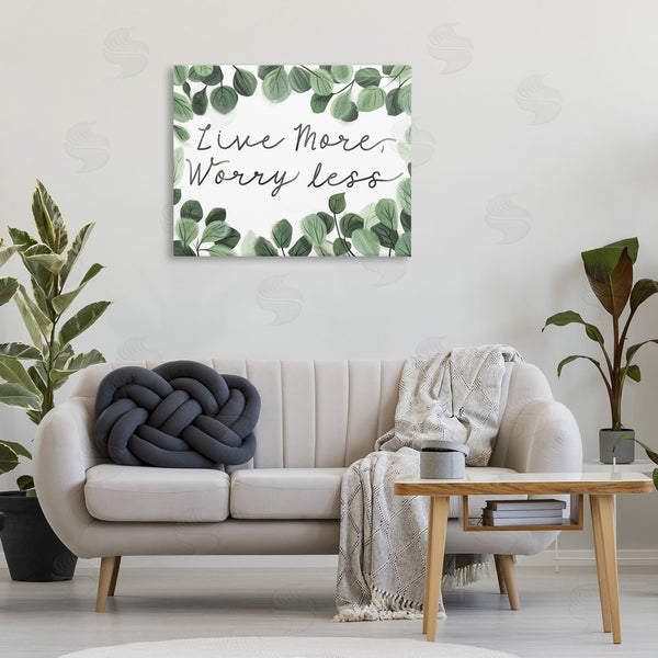 Stupell Industries Arrolynn Weiderhold | Live More Worry Less Wall Art