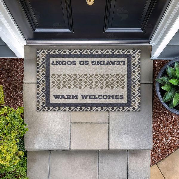 Stupell Industries Arrolynn Weiderhold | Patterned Dual Message Entry Faux Sisal Door Mat