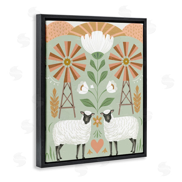 Stupell Industries Arrolynn Weiderhold | Sheep & Windmill Pattern Wall Art